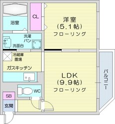 シャトーアンジュラスの物件間取画像